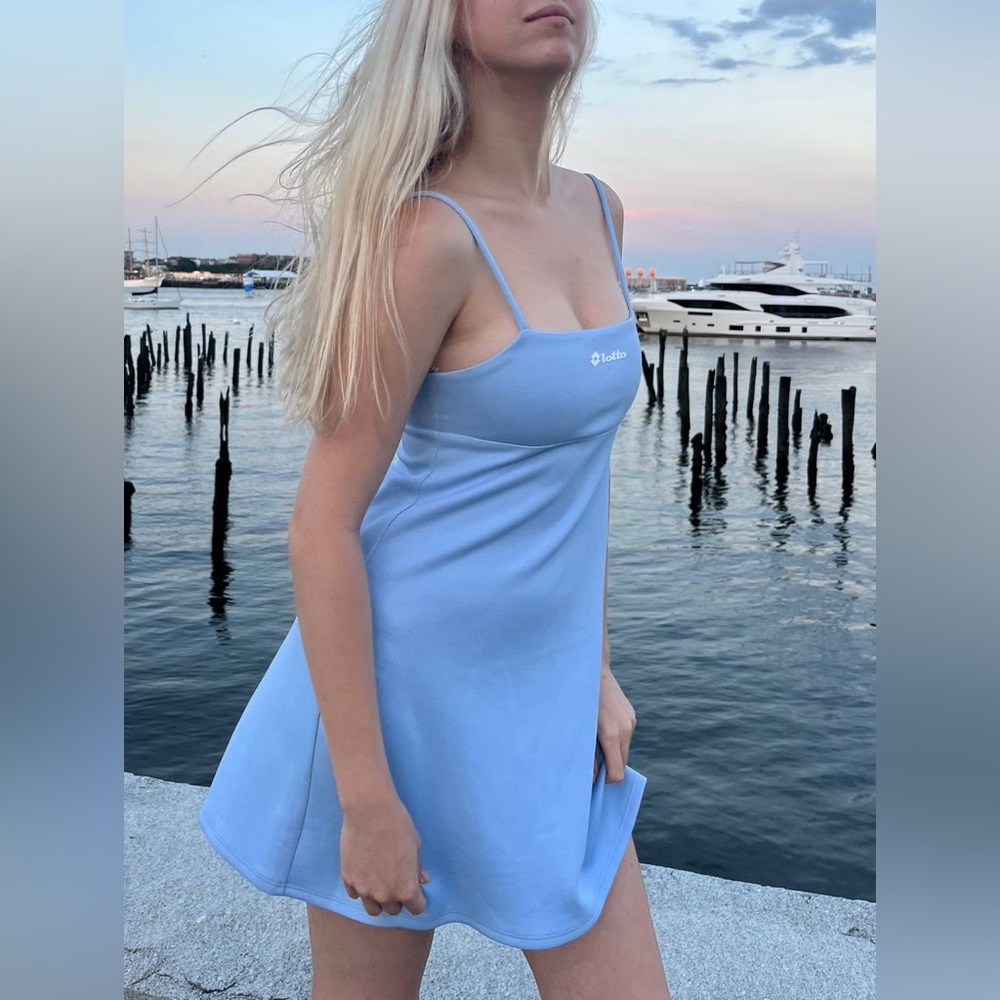 ZARA x Lotto collection mini DRESS - baby blue
